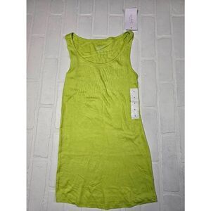 Isabel Maternity Lime Green Tank Top Small